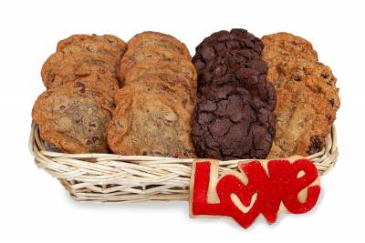 Enlarge photo of Love Cookie Gift Basket